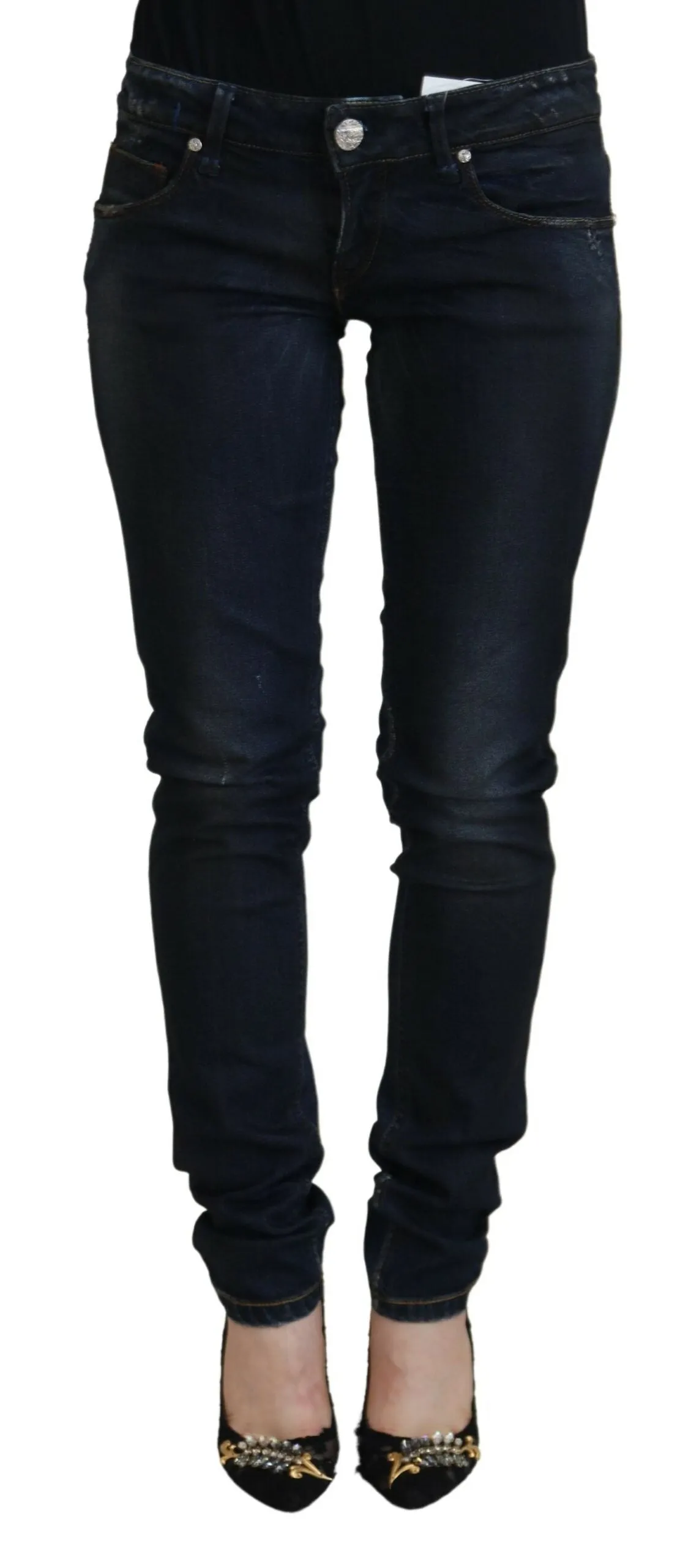 Acht Baumwolle Niedrige Taille Slim Fit Damen Casual Damen Jeans
