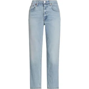 Agolde Damen Kye In Diversion Fünftaschen-Hose mit geradem Bein (Blasses Vint Ind)