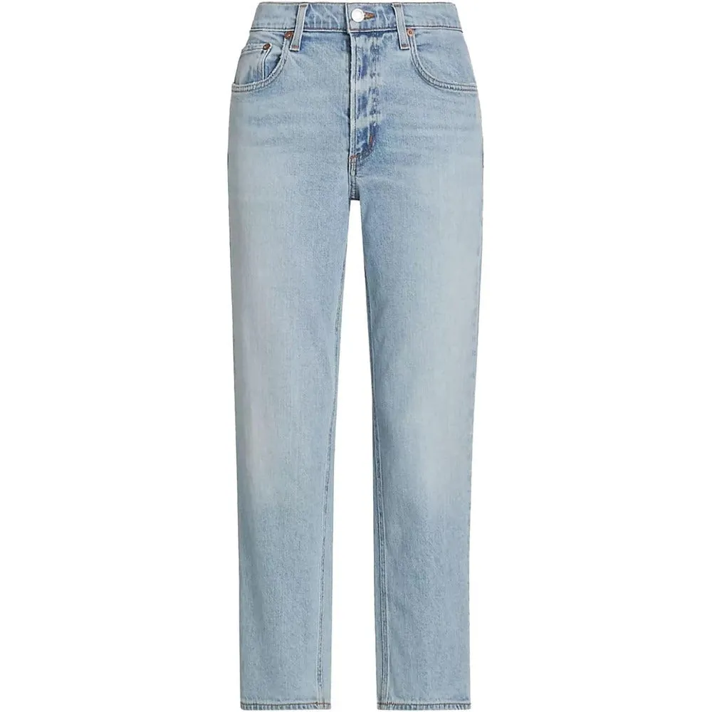 Agolde Damen Kye In Diversion Fünftaschen-Hose mit geradem Bein (Blasses Vint Ind)