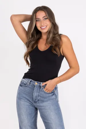 Ganztägig umkehrbares Damen-Tanktop mit kurzem Saum