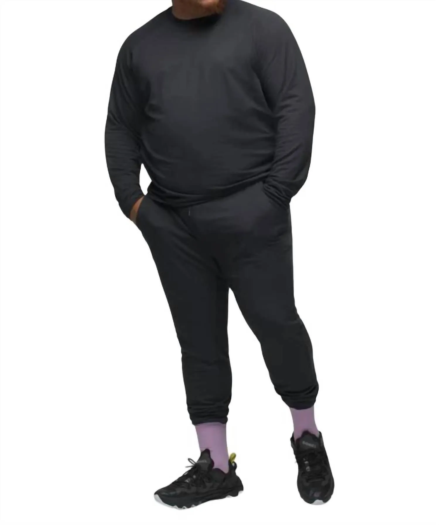 Höhenmesser-Hose in Schwarz
