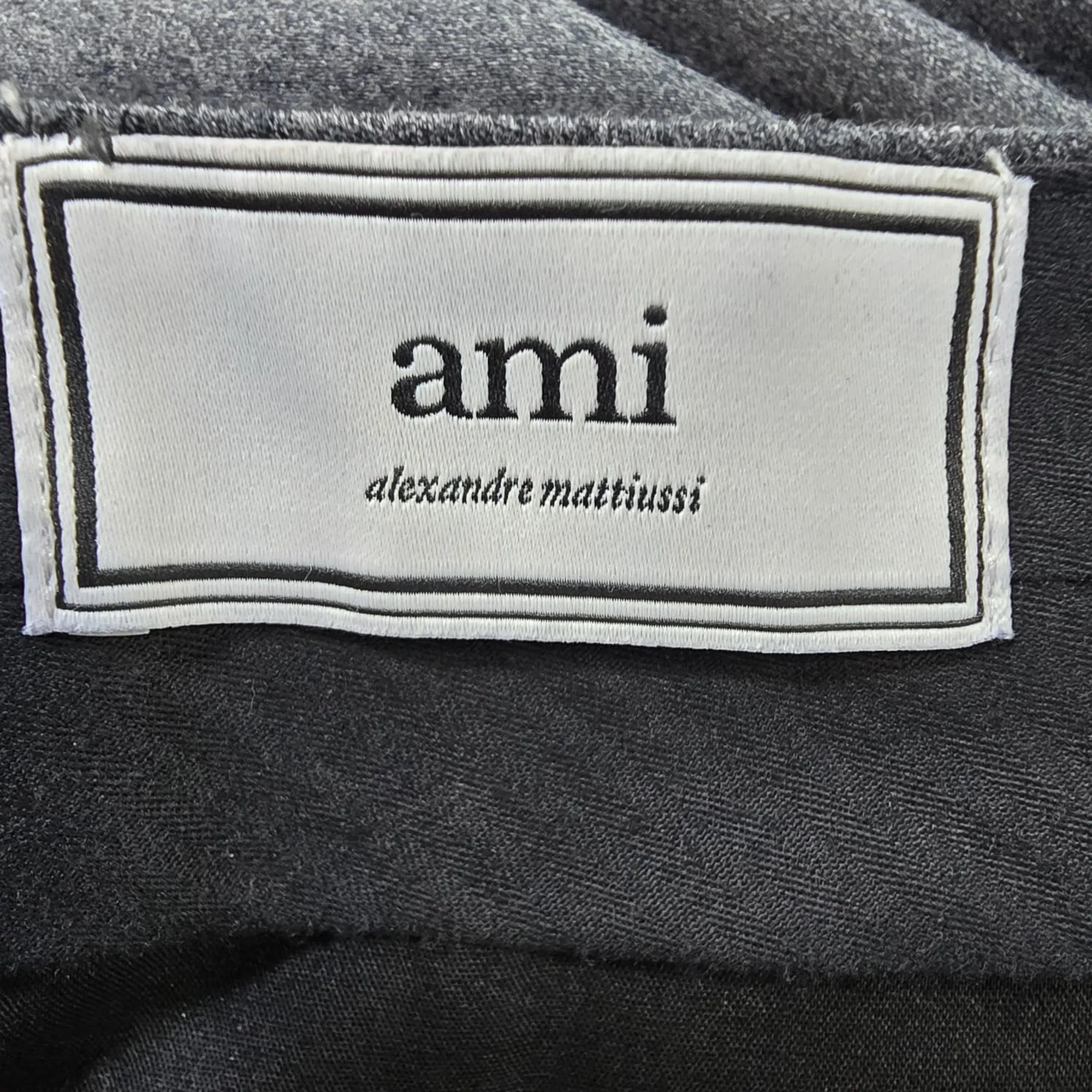 Ami Slim-Fit Hose in Grau Wolle