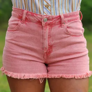 Aschrosa abgeschnittene Shorts