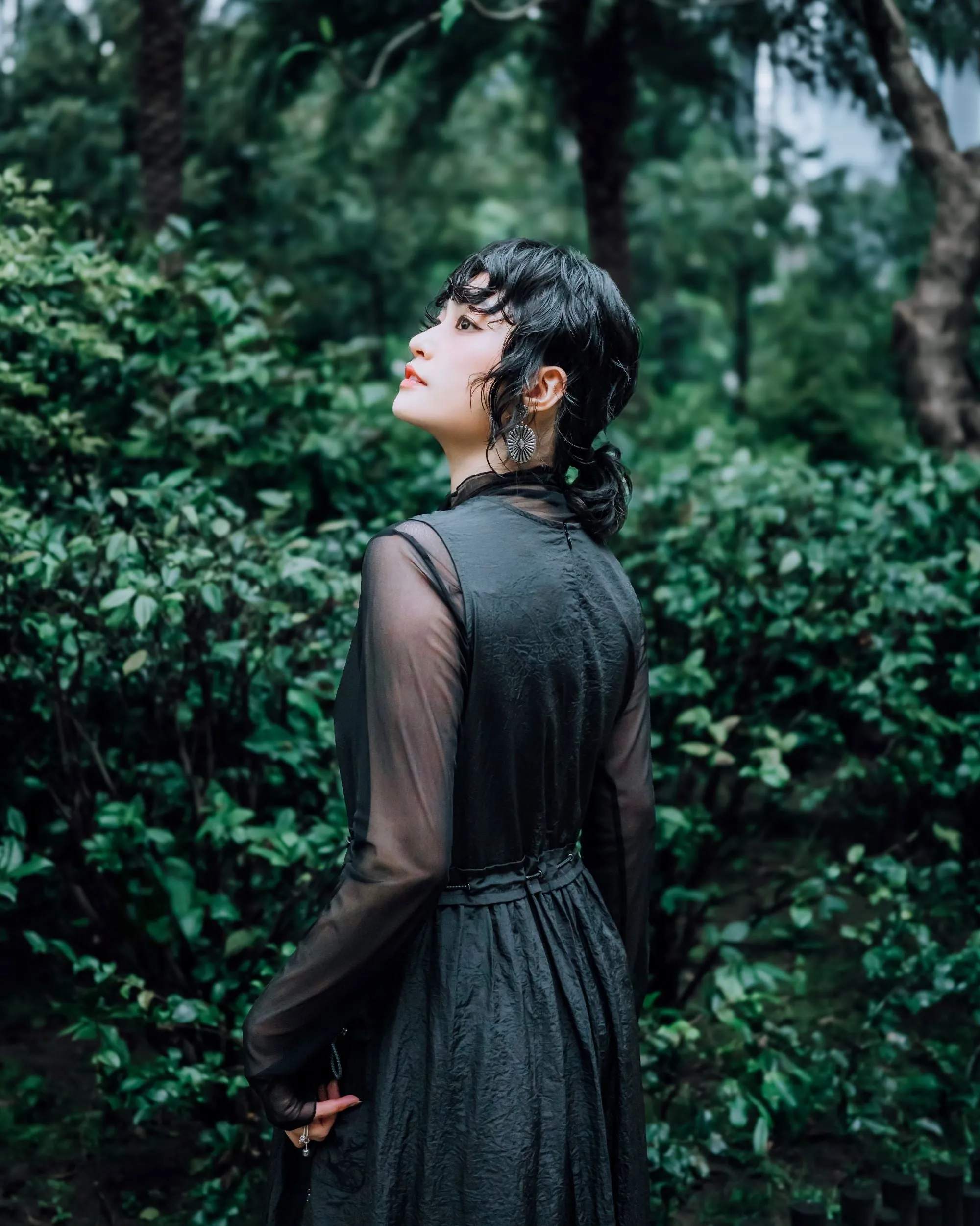 A.T. OUTDOOR Nylon Flare Kleid Kleidung_Atsuro-Tayama
