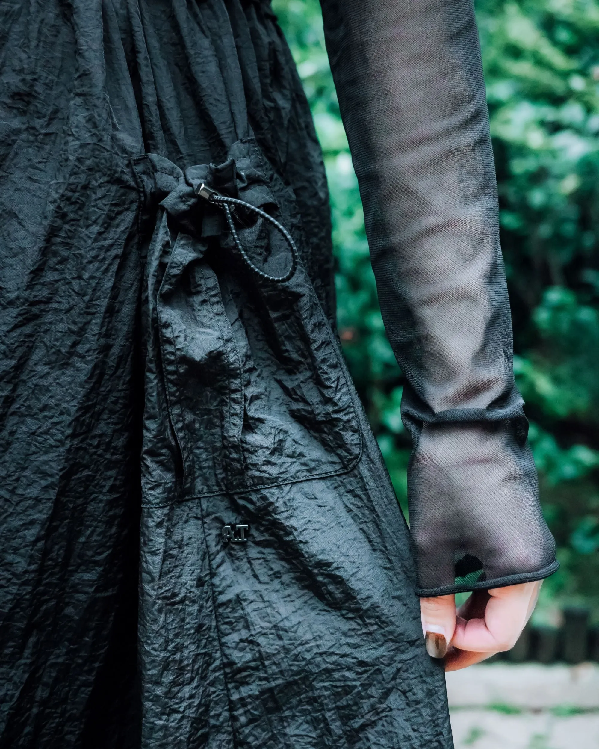 A.T. OUTDOOR Nylon Flare Kleid Kleidung_Atsuro-Tayama