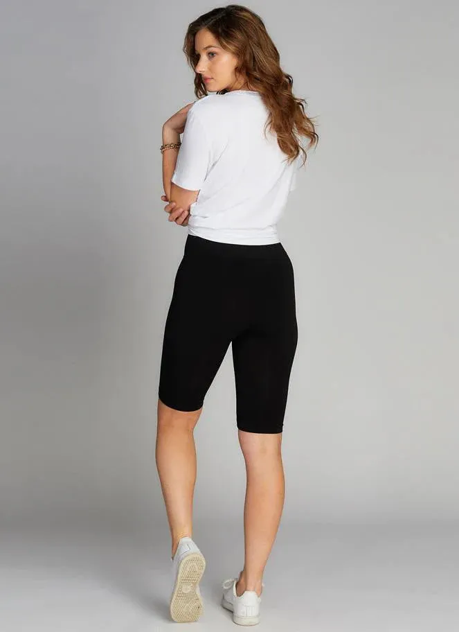 Bamboo Hohe Taille Lange Shorts