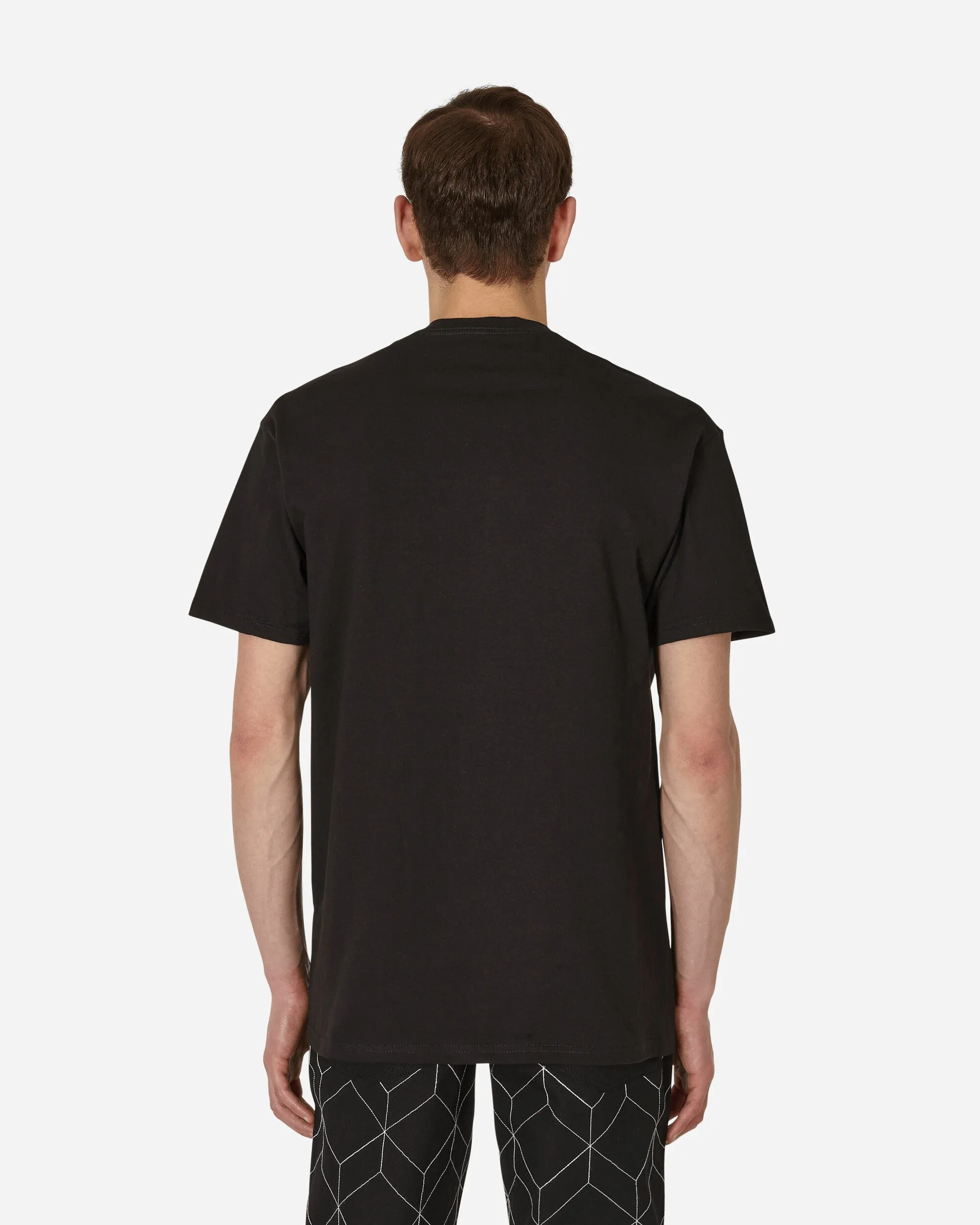 Gebogenes T-Shirt Schwarz