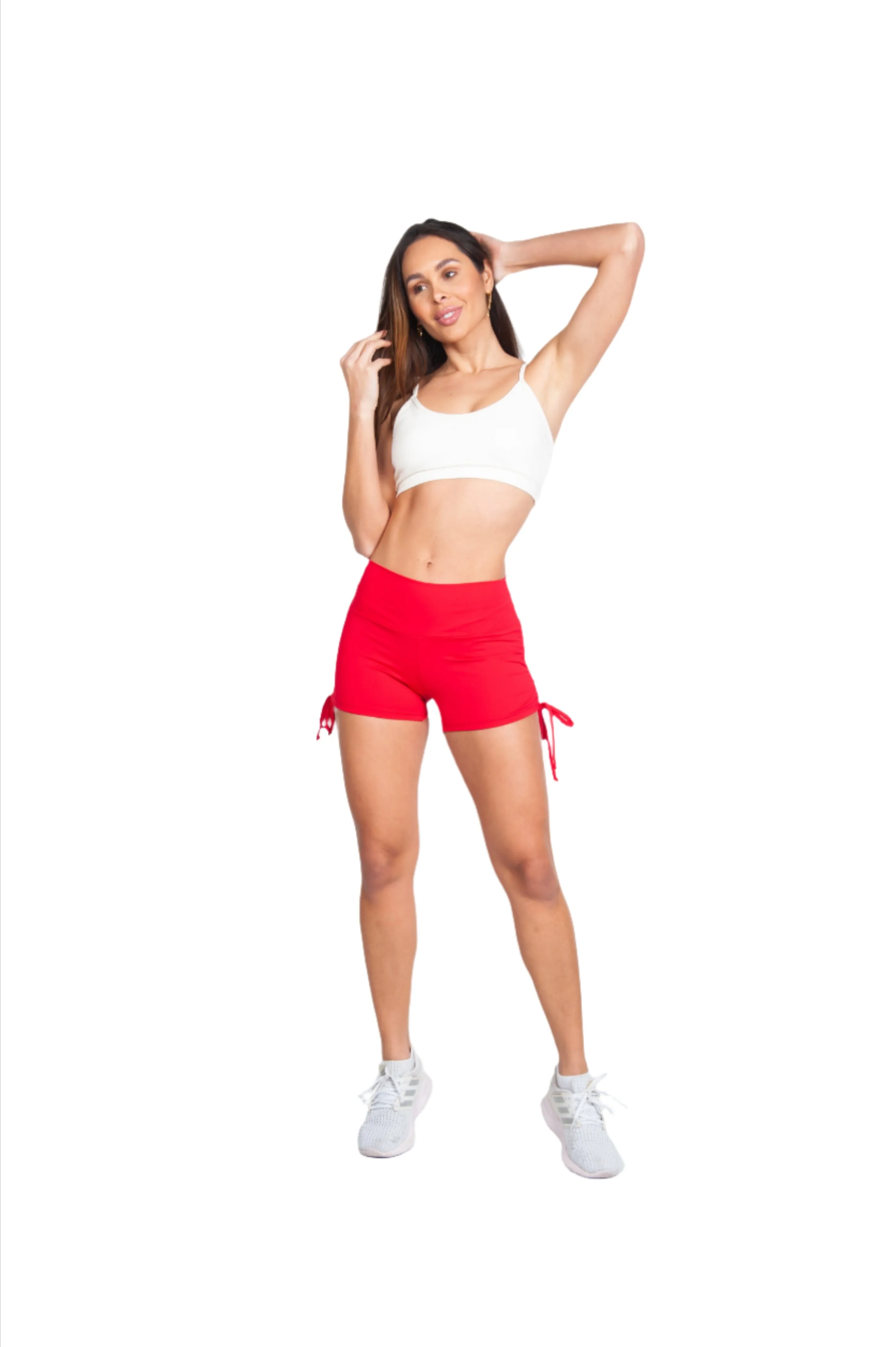 Bia Brazil Activewear Shorts mit Seitenknoten SH2473 Rot