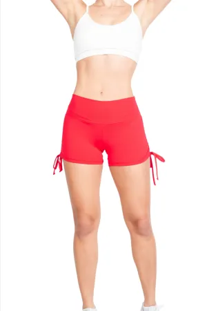 Bia Brazil Activewear Shorts mit Seitenknoten SH2473 Rot