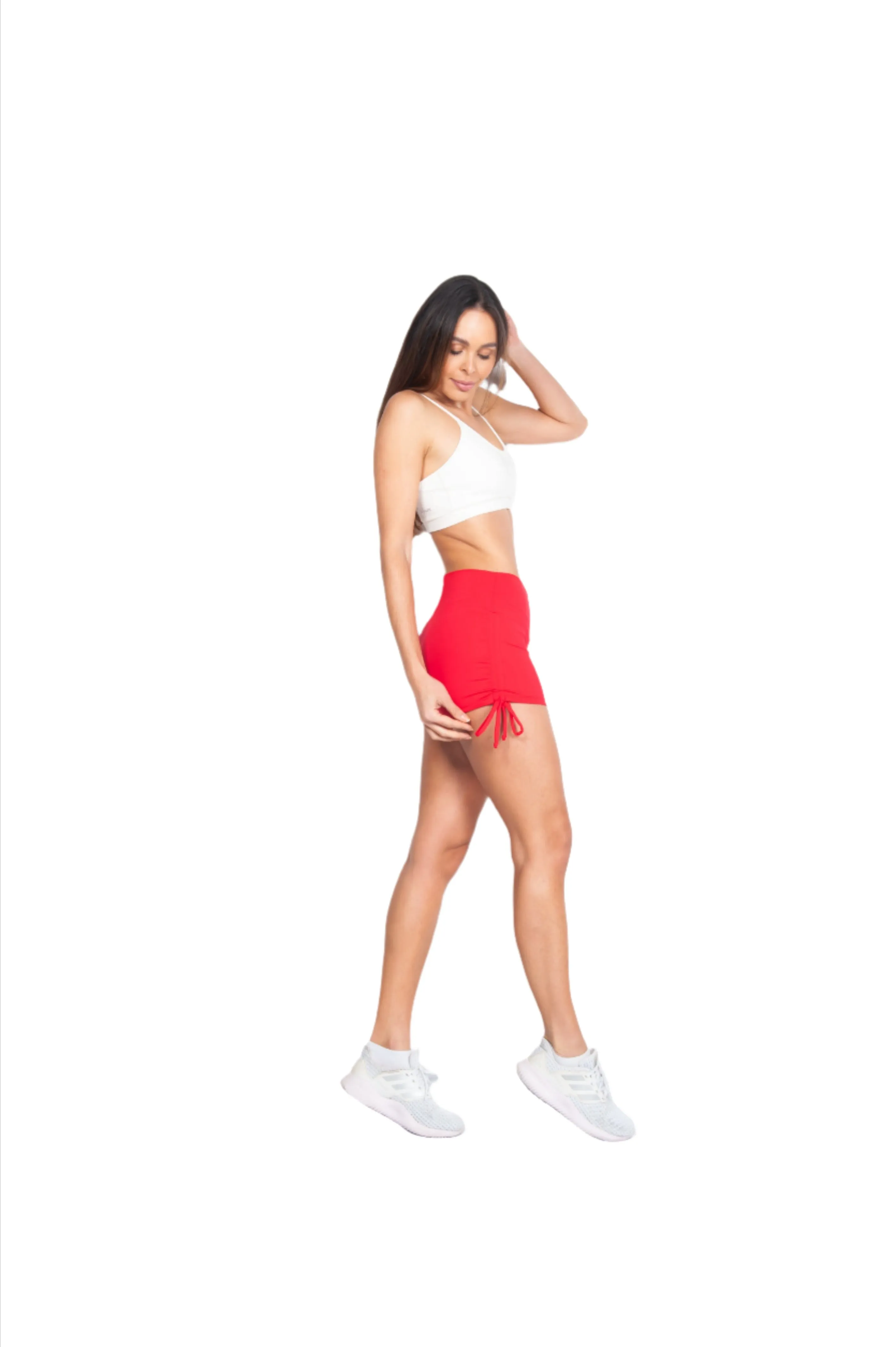 Bia Brazil Activewear Shorts mit Seitenknoten SH2473 Rot