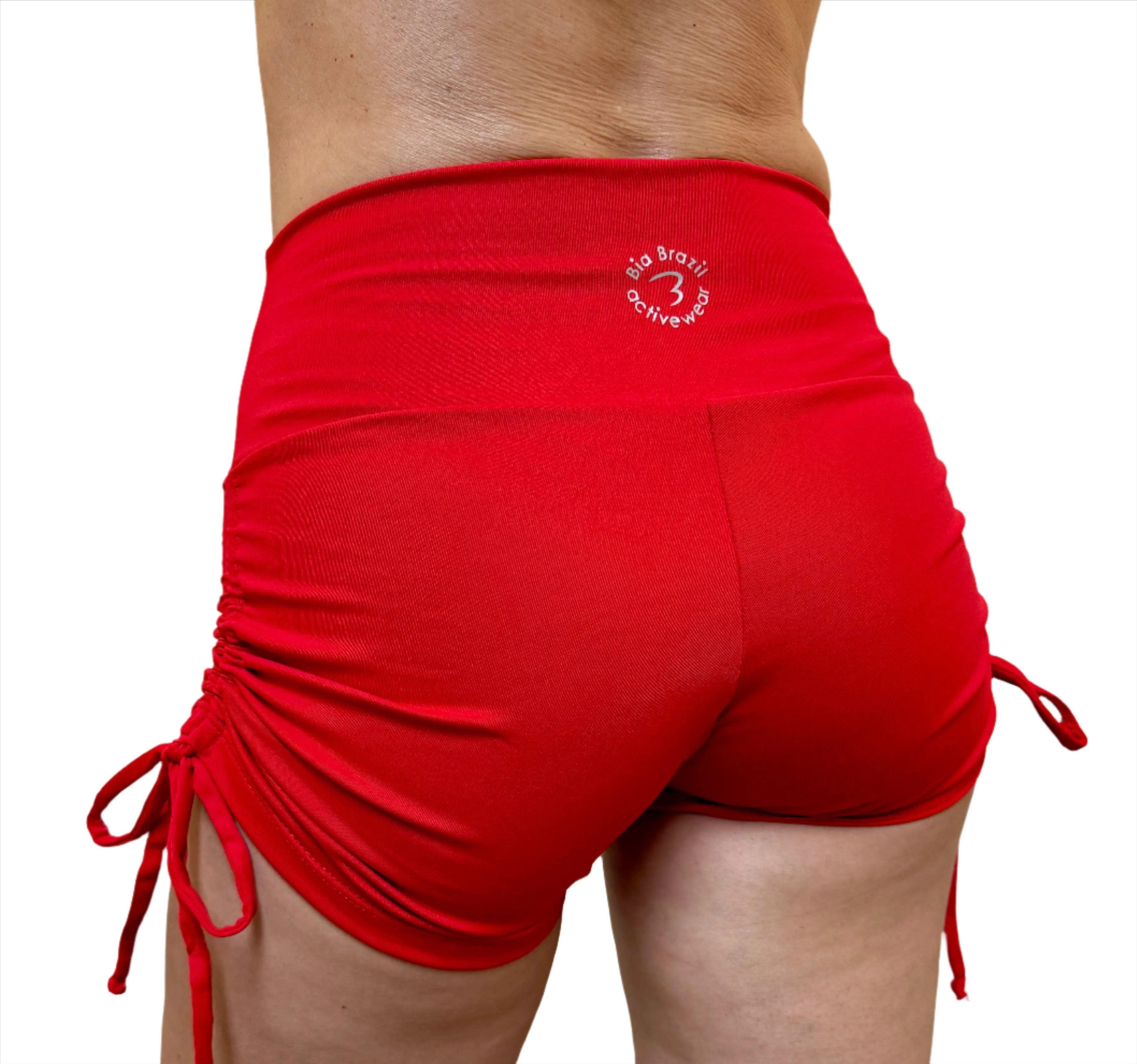 Bia Brazil Activewear Shorts mit Seitenknoten SH2473 Rot