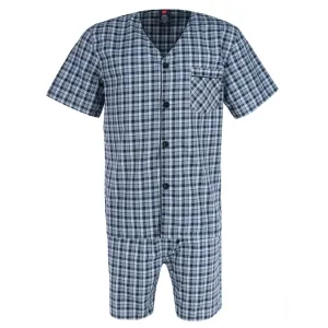Große und lange Pyjama-Set mit kurzen Ärmeln und kurzen Beinen