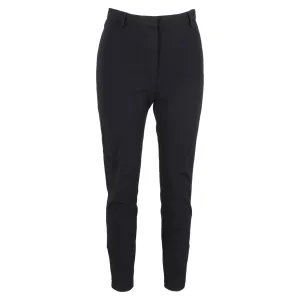 Burberry High-Rise Slim-Fit Hose in schwarzer Wolle