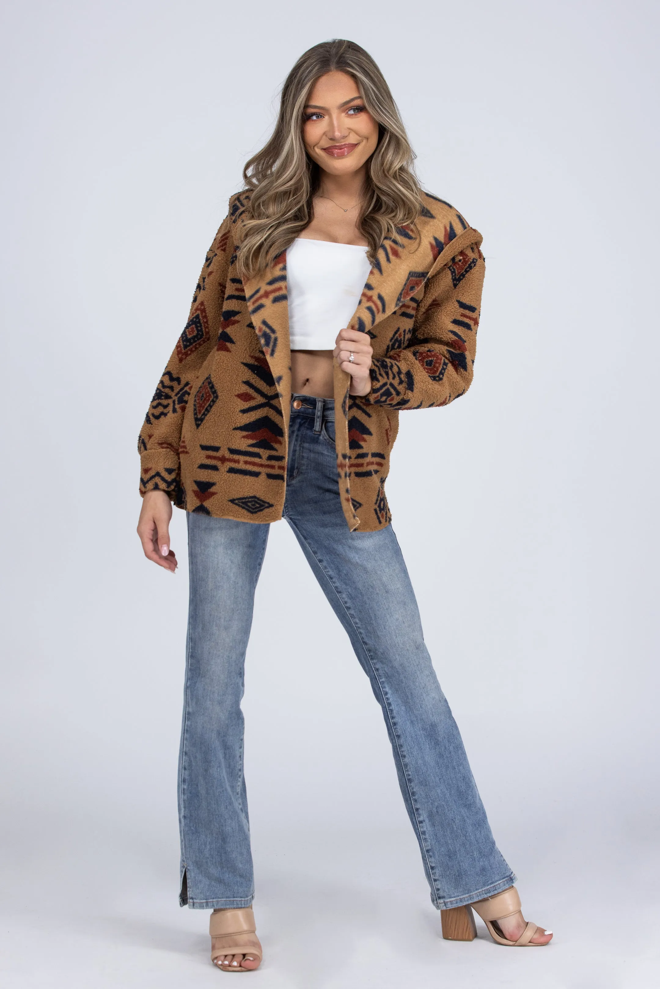 Cactus Fields Damen Boho Fleecejacke * Endgültiger Verkauf*