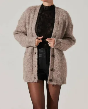 Charli Cardigan Pullover In Taube