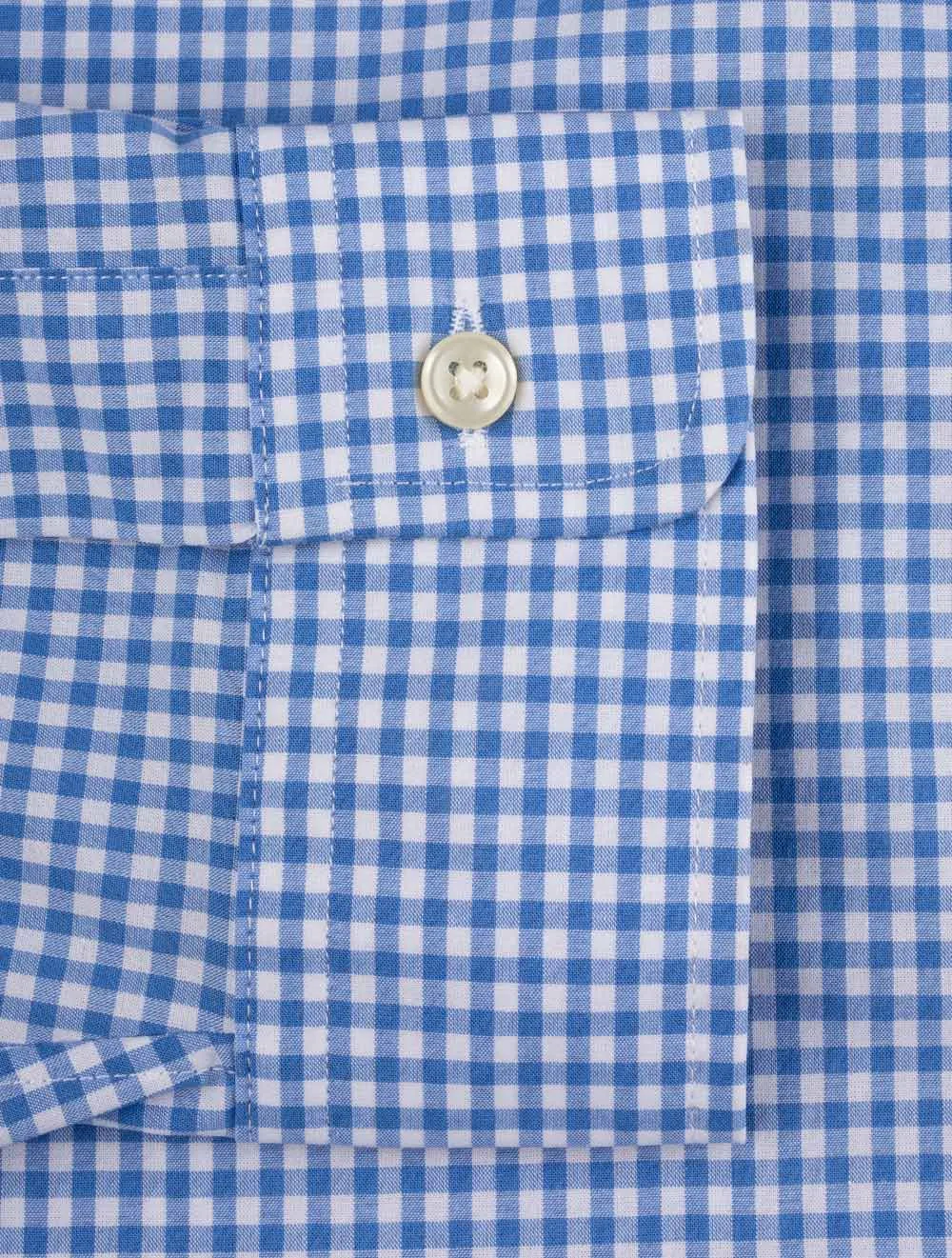 Kariertes Hemd Blau