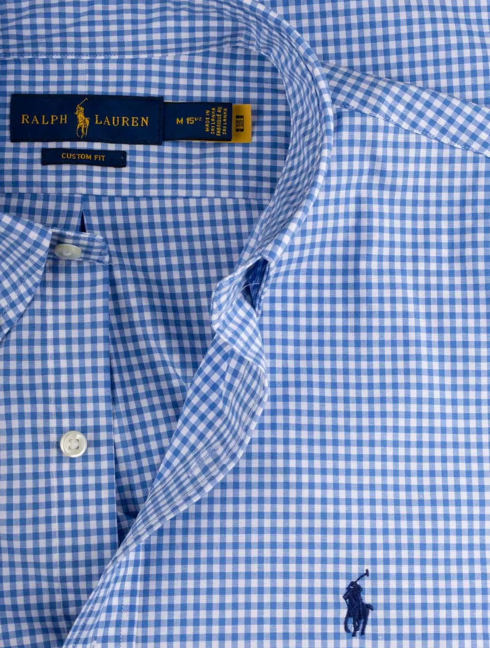 Kariertes Hemd Blau