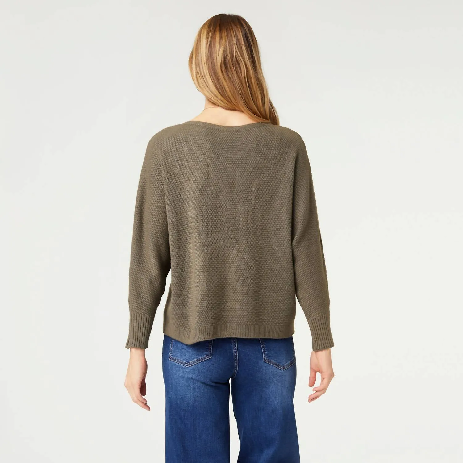 Ciana Pullover in Olivgrün Nacht