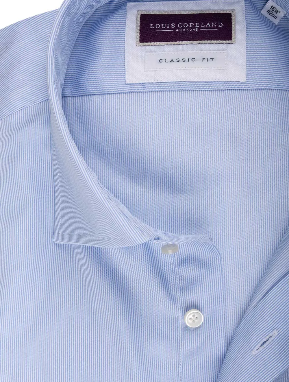Klassisch geschnittenes Streifenhemd - Blau