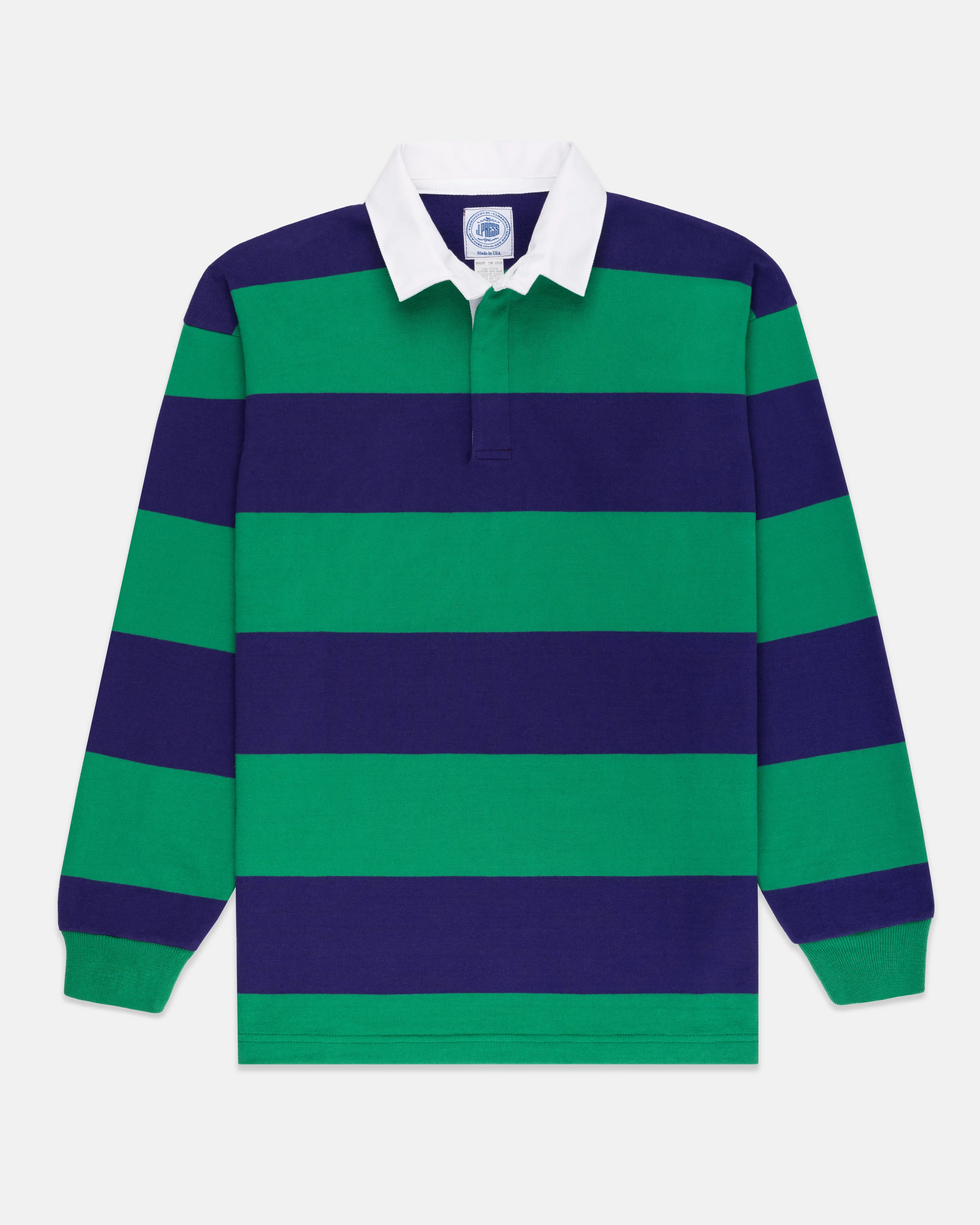 KLASSISCHES GESTREIFTES RUGBY-HEMD - KELLY/LILA