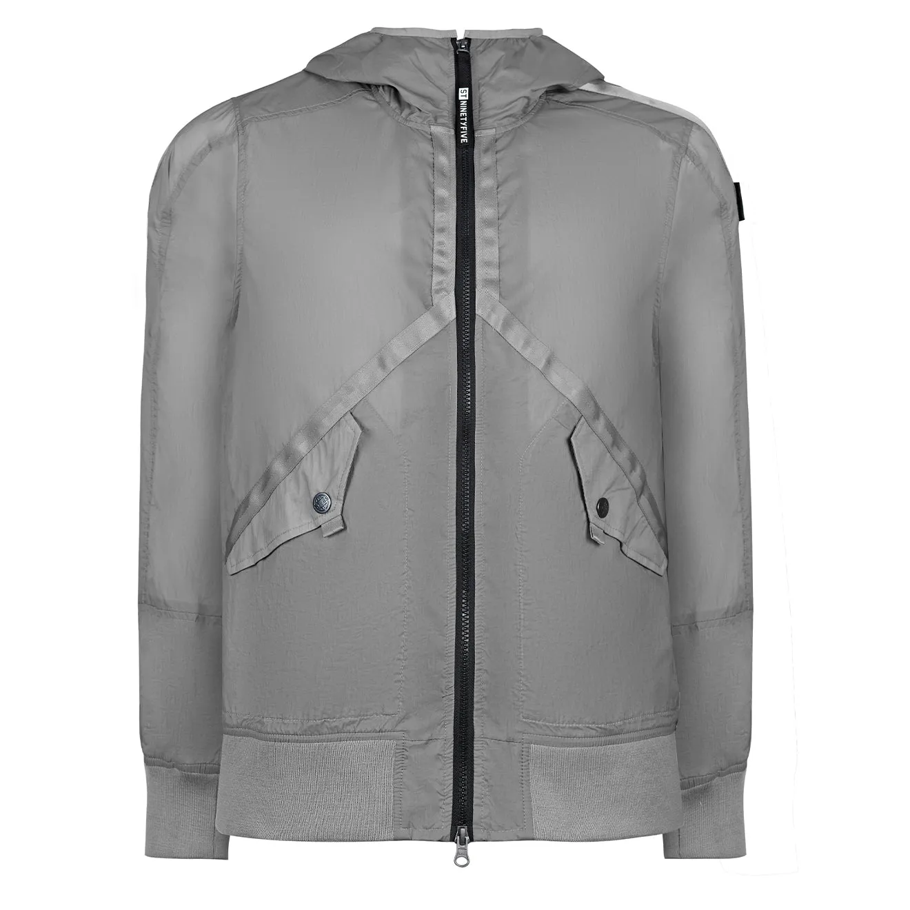 Kleidung St95 Herren ST95 Helio Kapuzenblouson Hellgrau