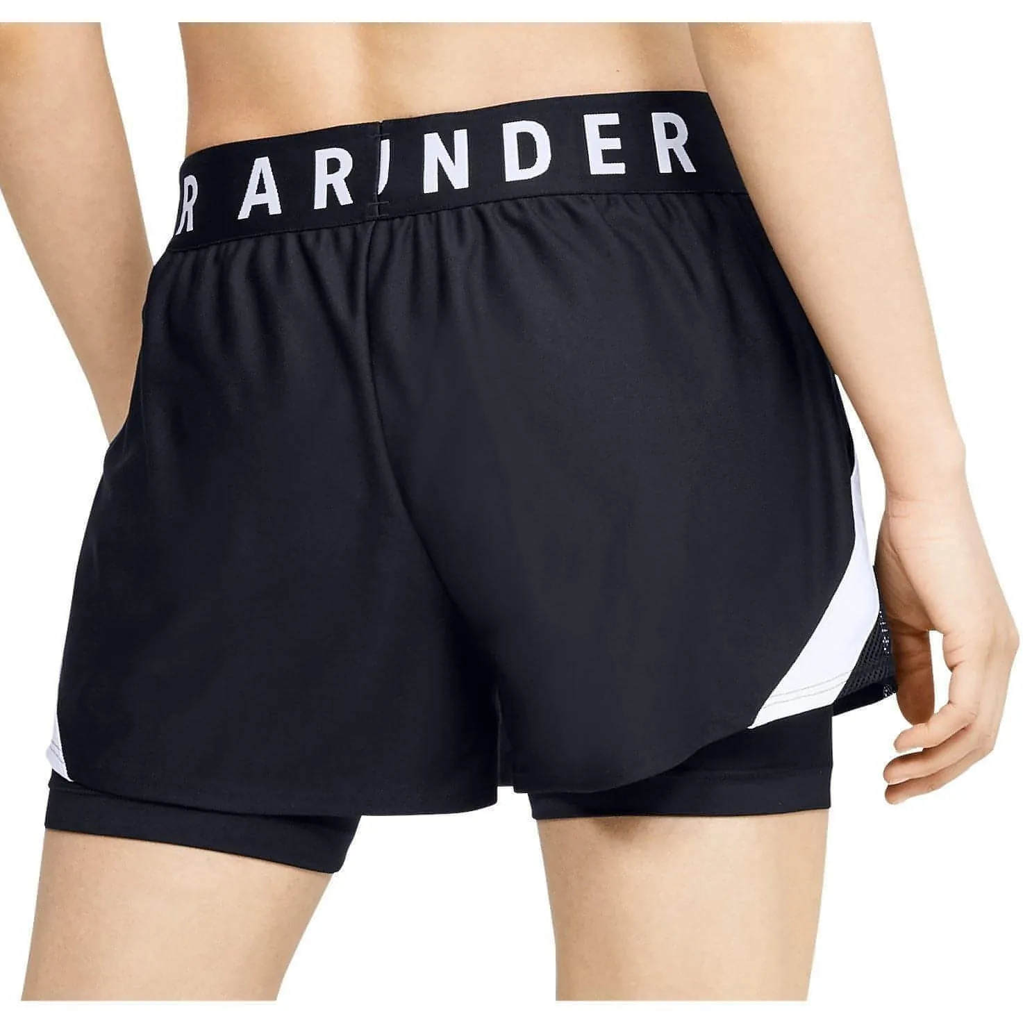 Bekleidung Under Armour Damen Under Armour Play Up 2 In 1 Laufshorts für Damen - Schwarz