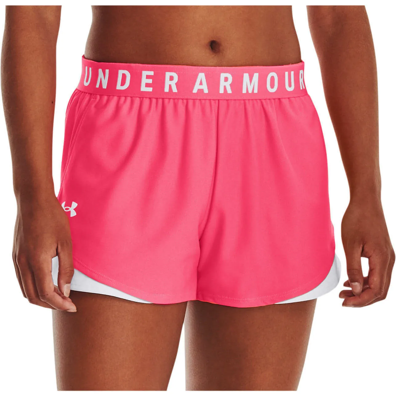 Bekleidung Under Armour Damen Under Armour Play Up 3.0 Laufshorts für Damen - Pink