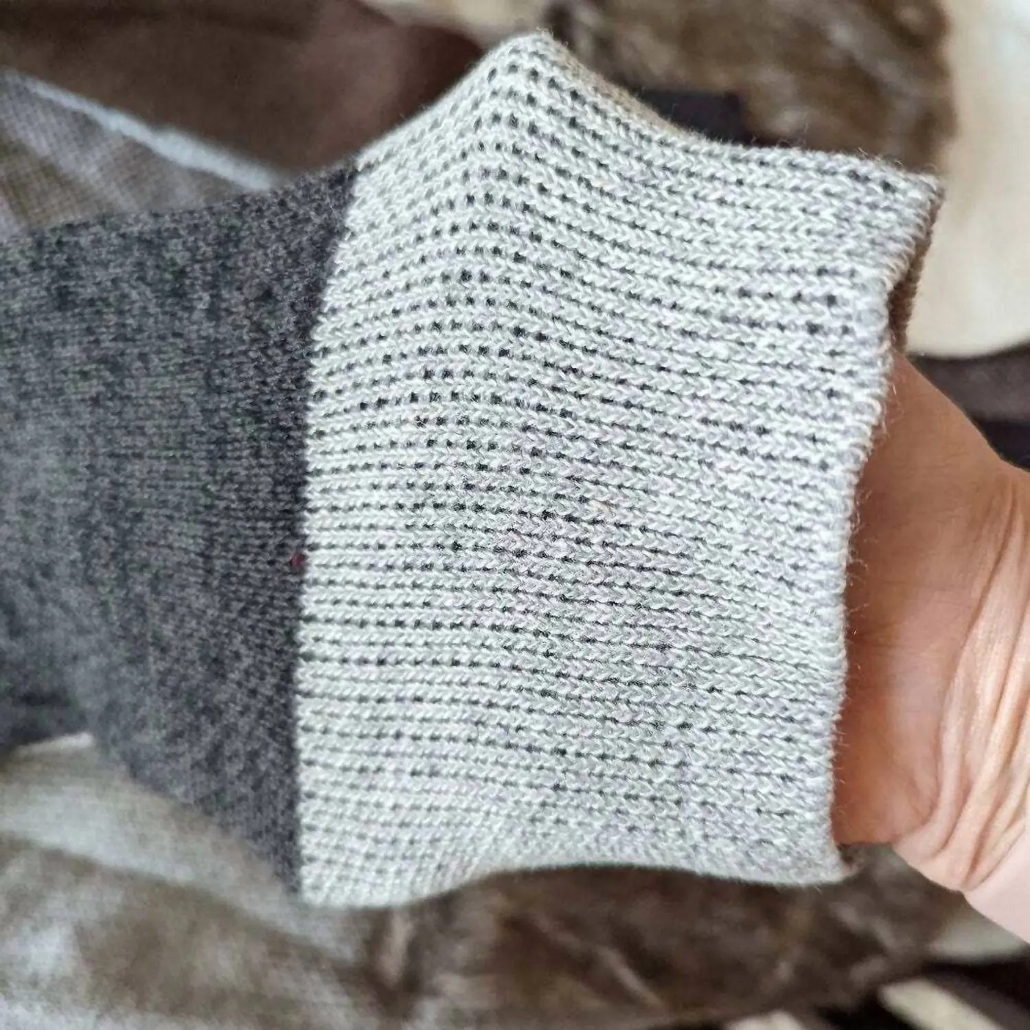 Farbblock Cardigan in Mehrfarbig
