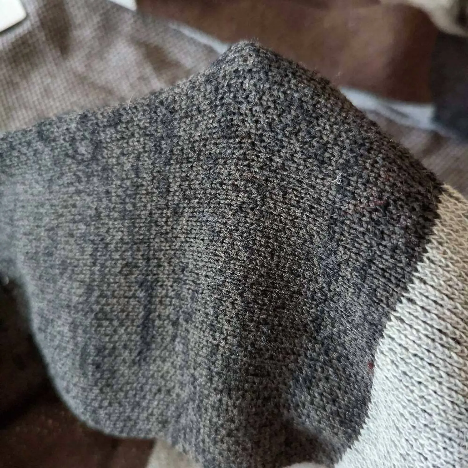 Farbblock Cardigan in Mehrfarbig