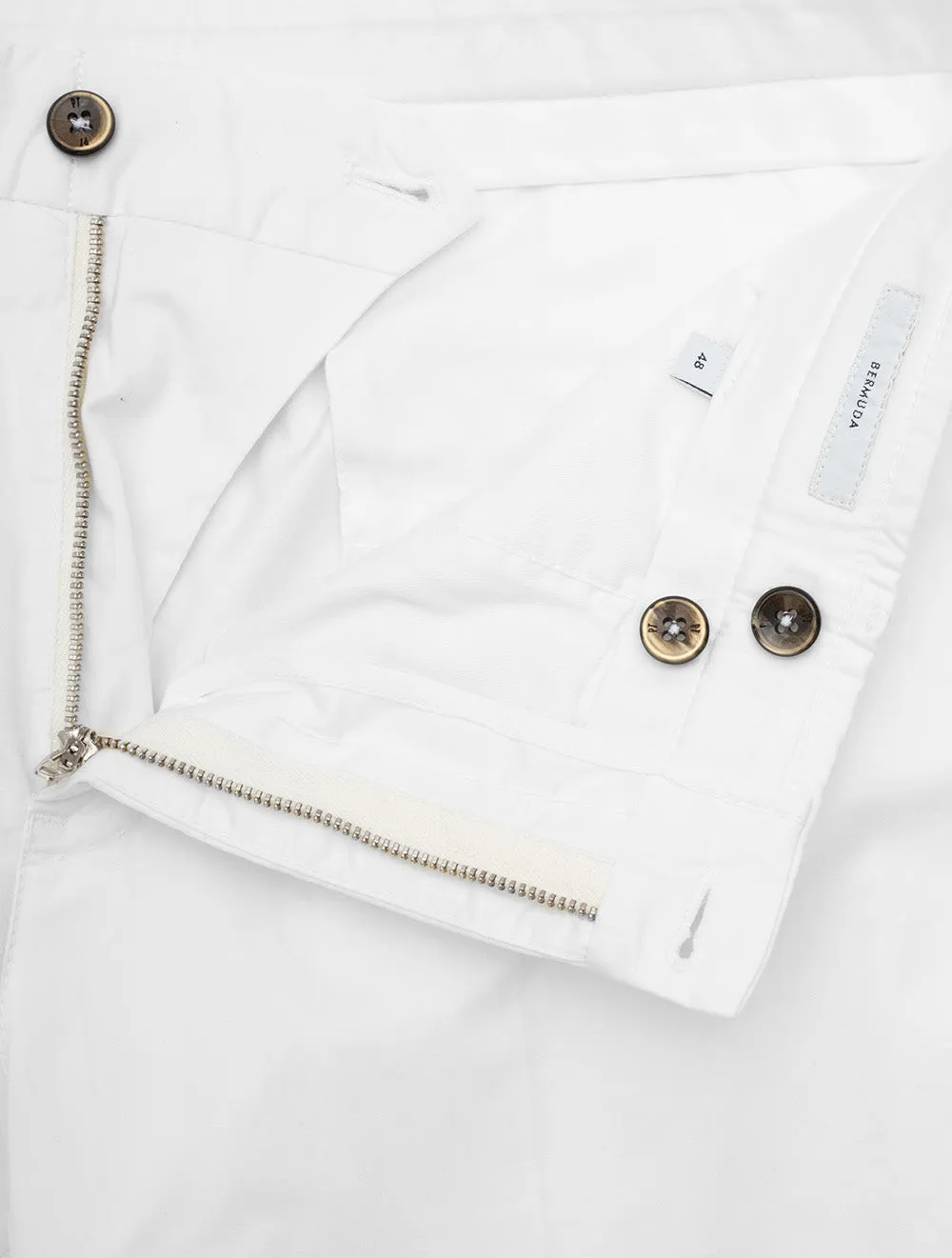 Baumwoll-Shorts Weiß