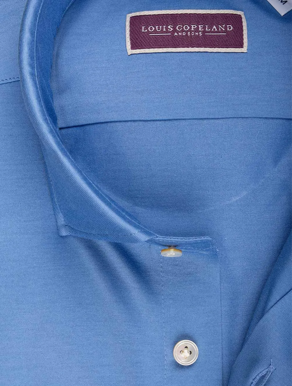 Baumwoll-Stretch-Hemd Blau