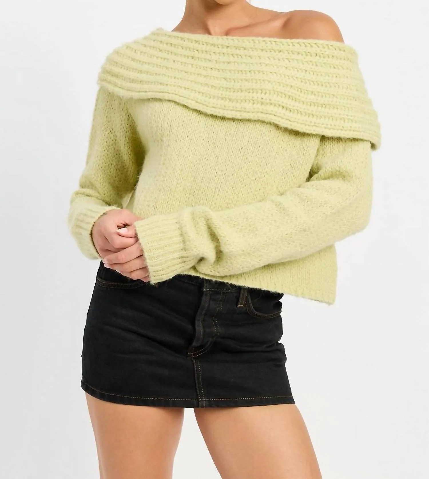 Kapuzenpullover in Salbeigrün