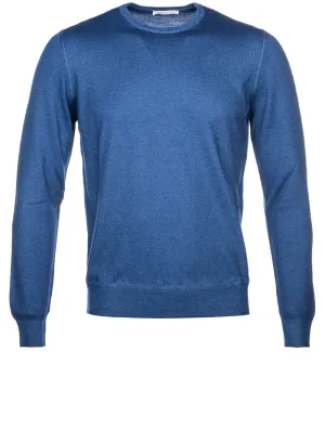 Crew Neck Strickware Blau
