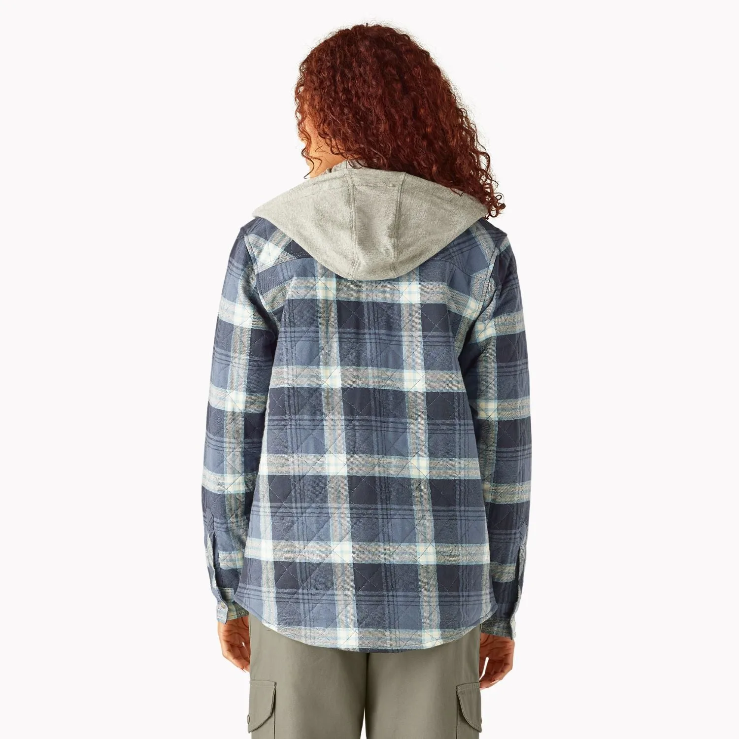 Dickies Damen Flanellhemd mit Kapuze Dickies Kleidung