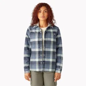Dickies Damen Flanellhemd mit Kapuze Dickies Kleidung