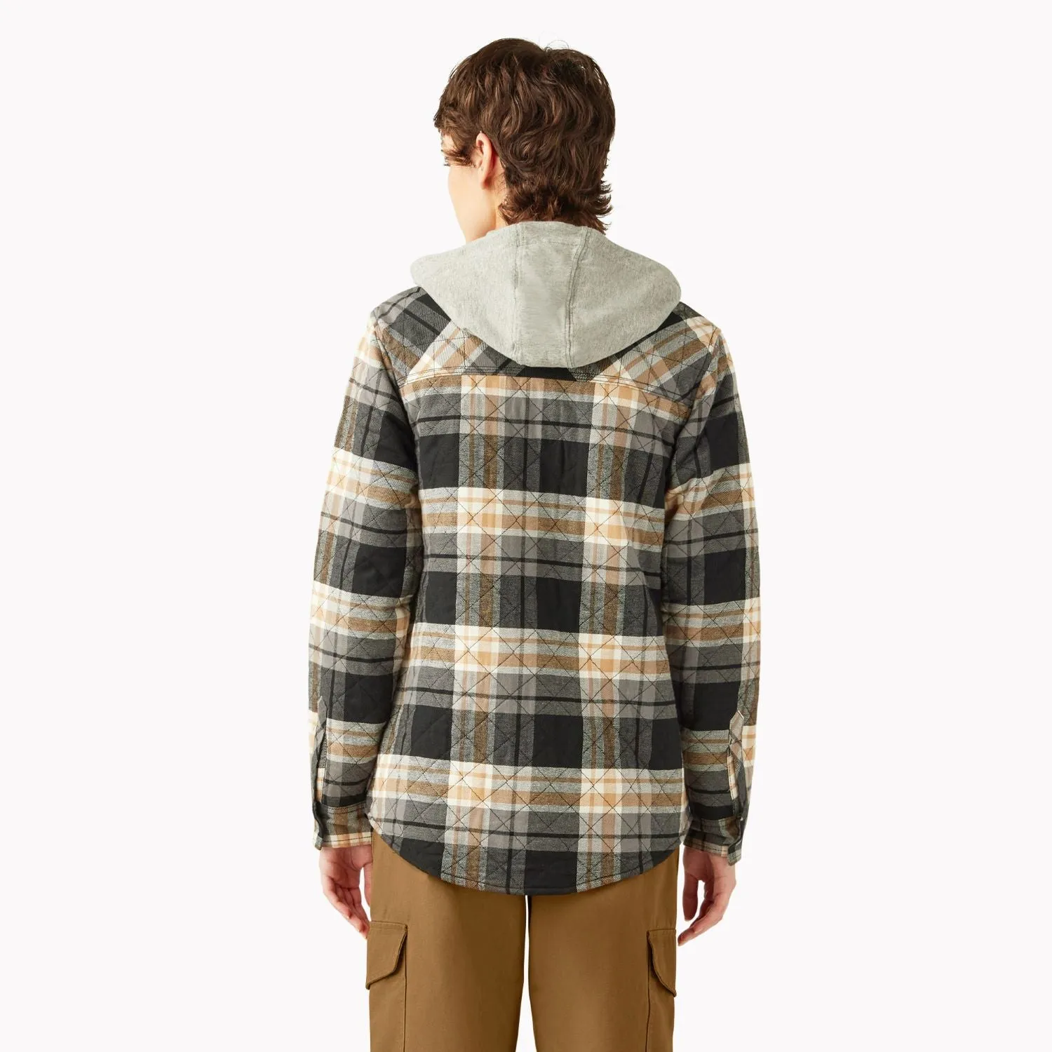 Dickies Damen Flanellhemd mit Kapuze Dickies Kleidung