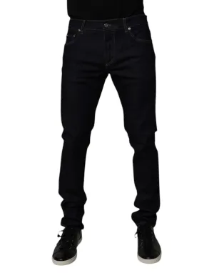 Dolce & Gabbana Baumwoll-Stretch Skinny Jeans für Herren in Blau
