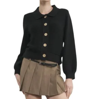 Dorothea Cardigan In Schwarz