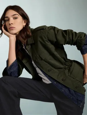 Drake Organic Cotton Utility Jacket | Dunkles Khaki