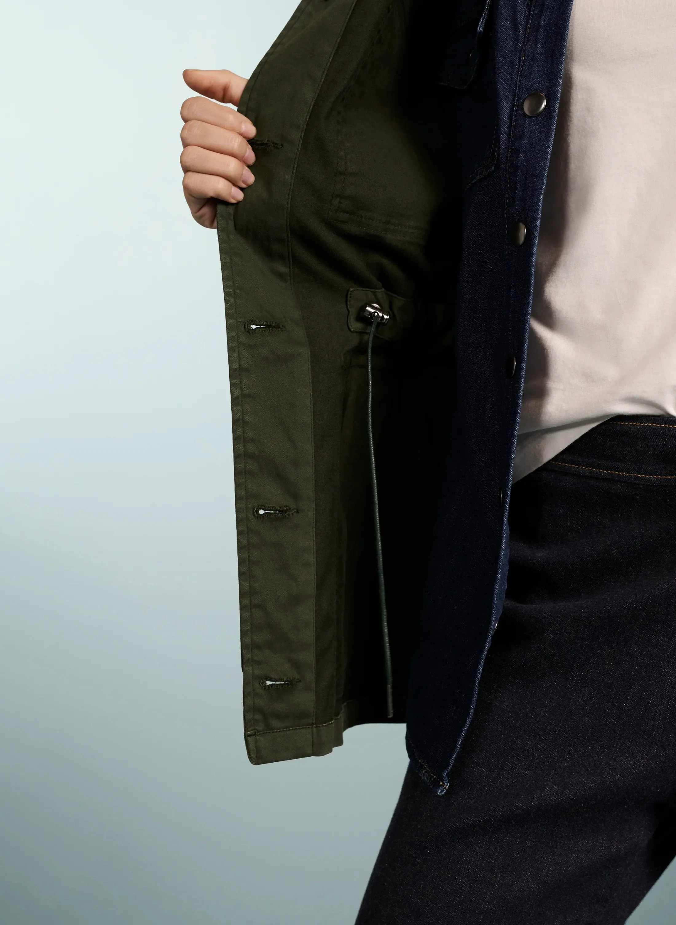 Drake Organic Cotton Utility Jacket | Dunkles Khaki