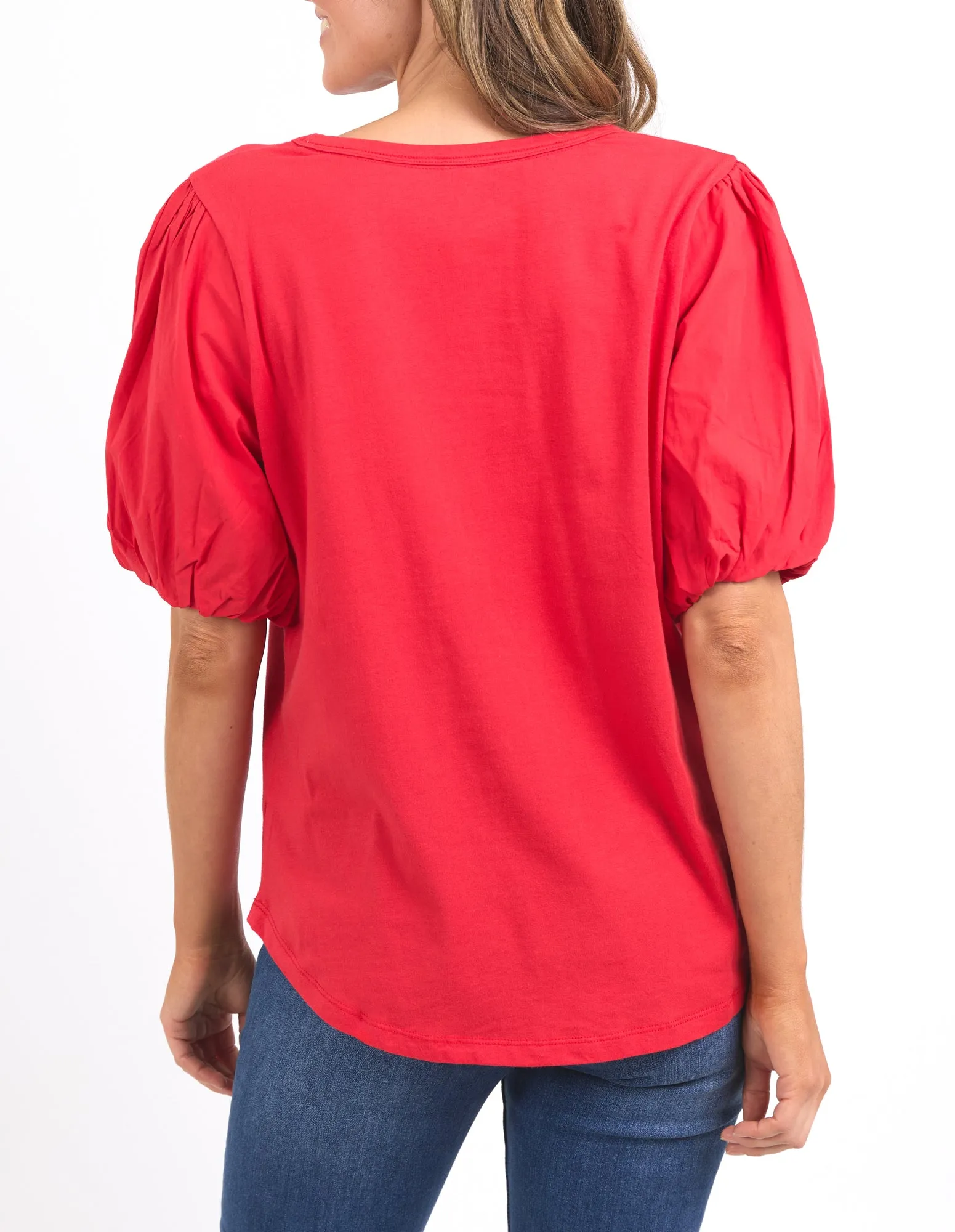 Elm Joy S/S T-Shirt Bittersüßes Rot