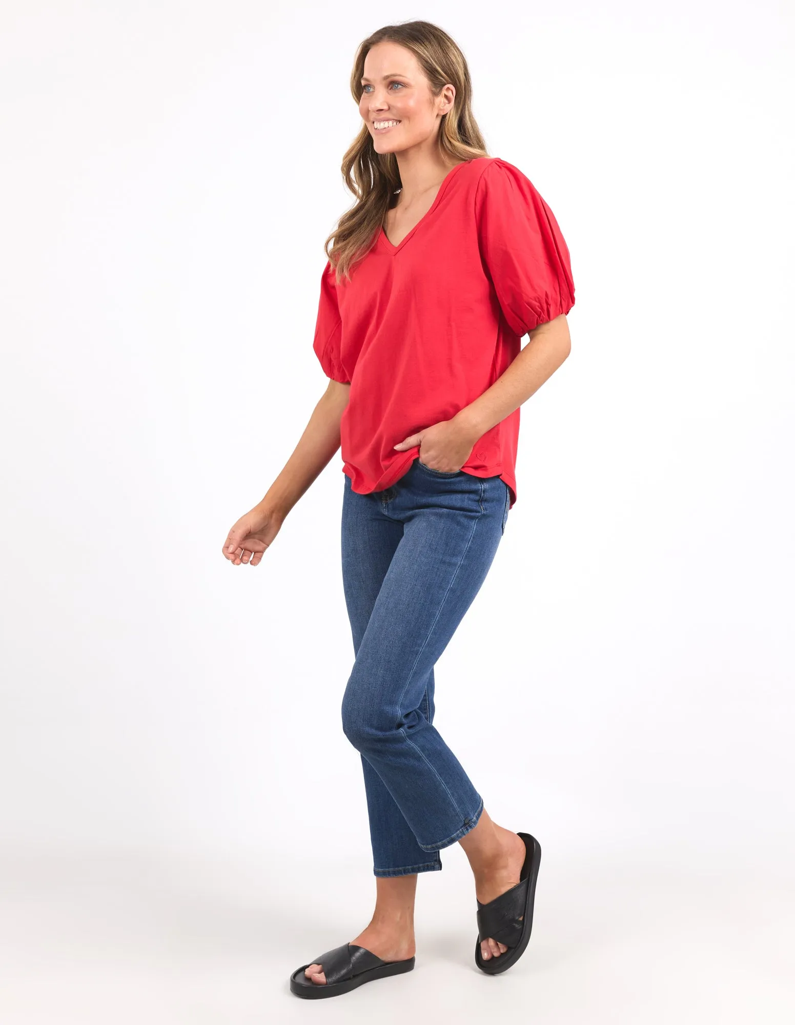 Elm Joy S/S T-Shirt Bittersüßes Rot