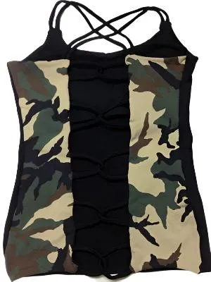Equilibrium Activewear Link Top Camo LT113C