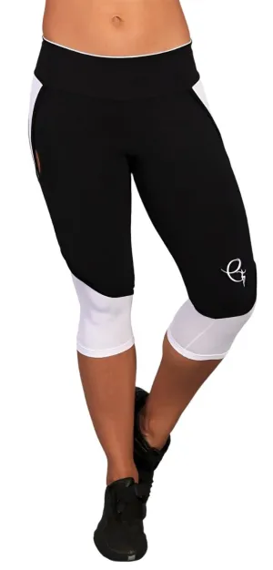 Equilibrium Activewear Muskelformendes Mesh-Einsatz Capri C365