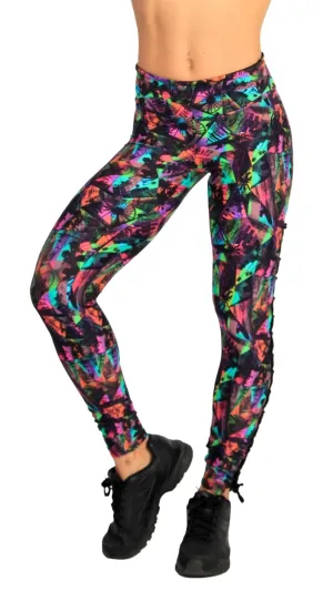 Equilibrium Activewear Bedruckte Schnür-Leggings L763 Santa Monica