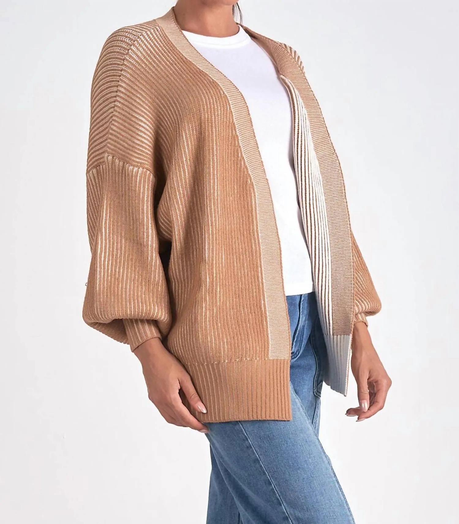 Femy Strickcardigan in Beige