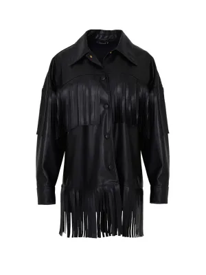 Fransen-Faux-Suede-Jacke