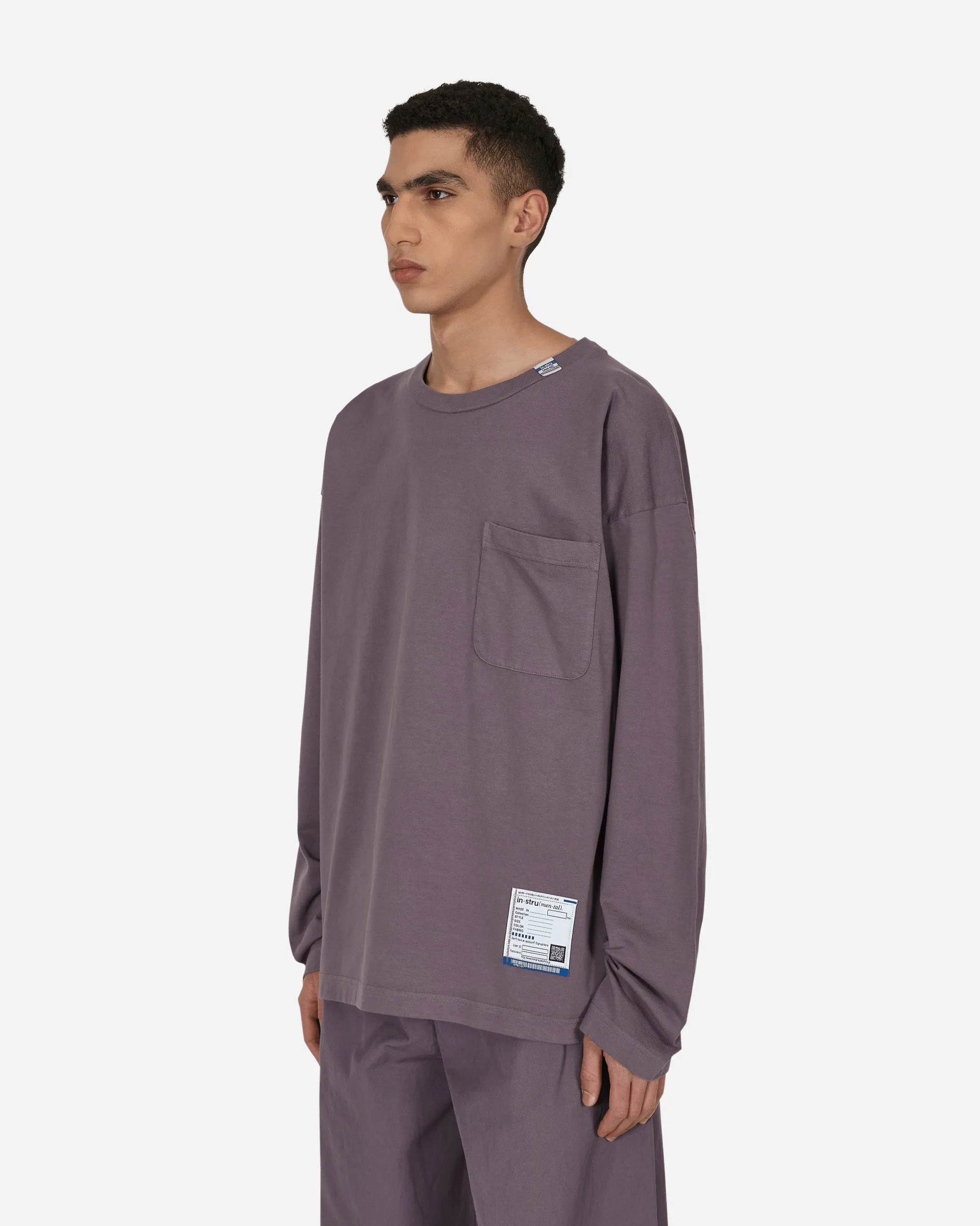 Schweres Langarmshirt Lila