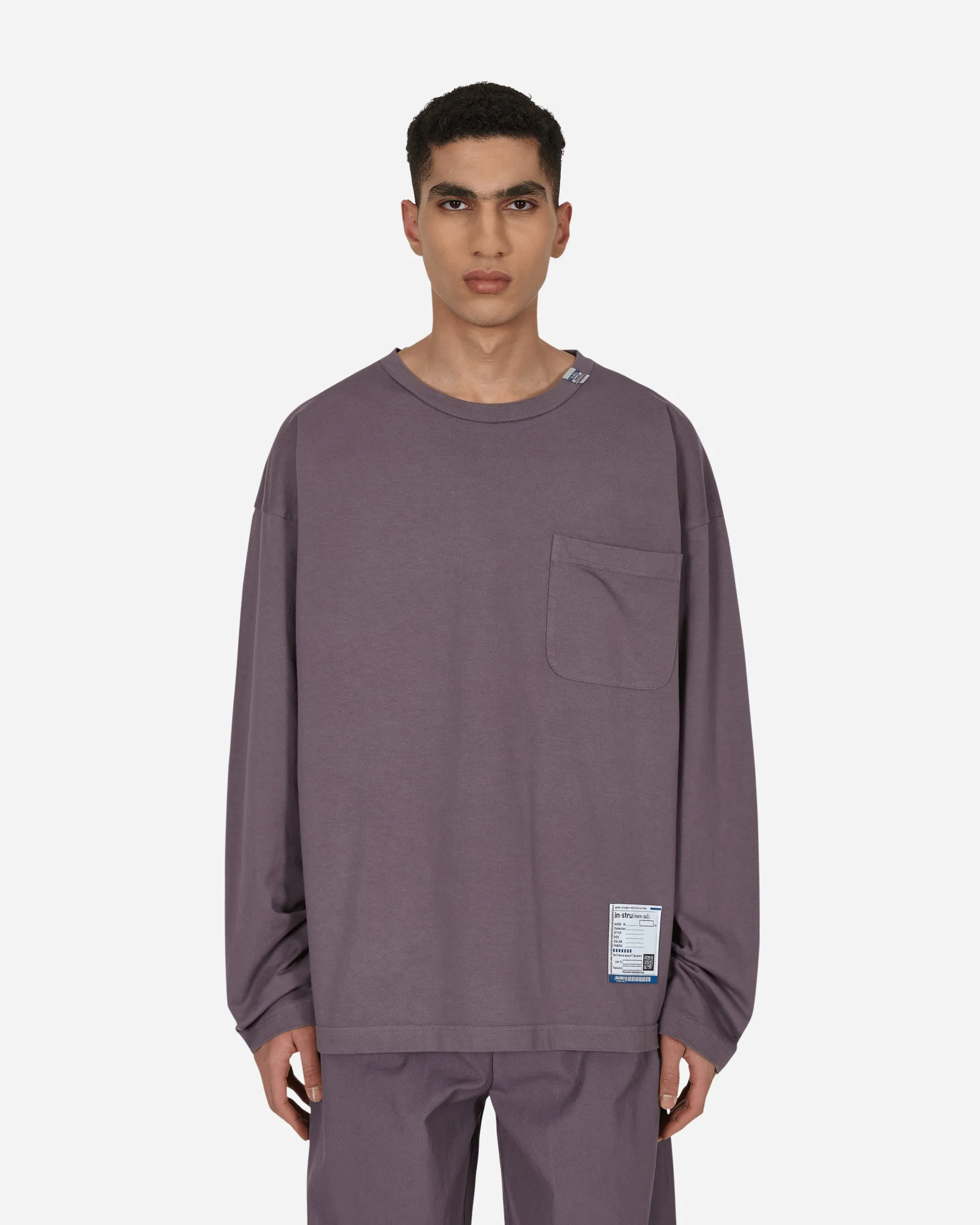 Schweres Langarmshirt Lila