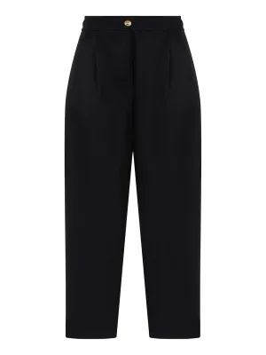 Hochtaillierte Karottenhose